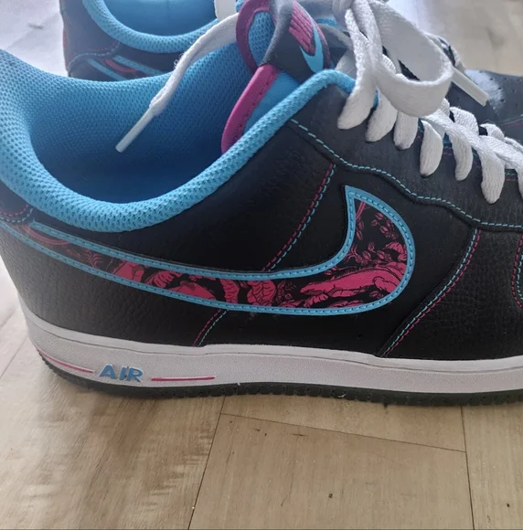 Nike Air Force 1s Miami Nights Shoes Men’s Sz 10.5 - Picture 5 of 13